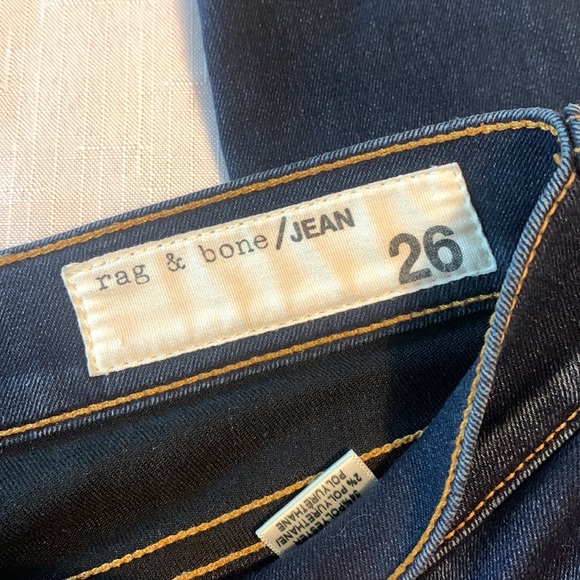 rag & bone Mid Rise Skinny Ankle Stretch Jeans In Bedford Wash Size 26 - Picture 3 of 10